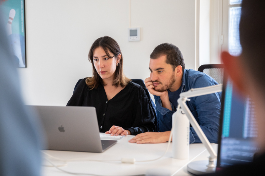 People working at their desks